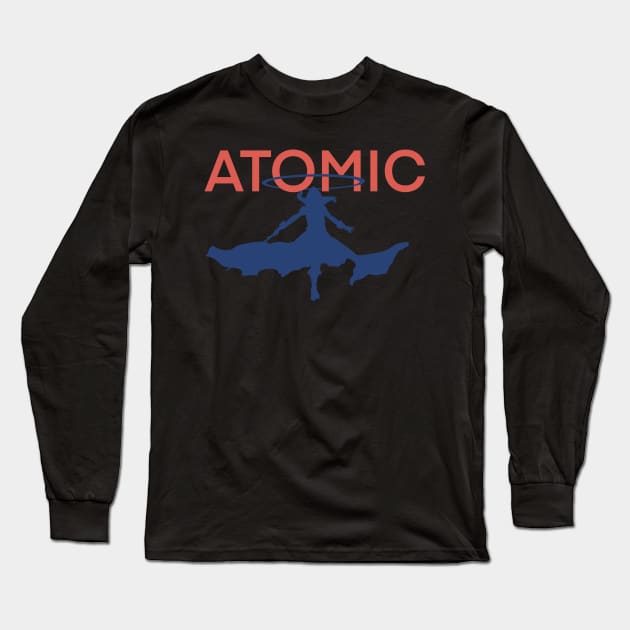 Cid Kagenou said I am ATOMIC in a cool silhouette pose the Most iconic moment from the Eminence in Shadow anime show in episode 5 Long Sleeve T-Shirt by Animangapoi